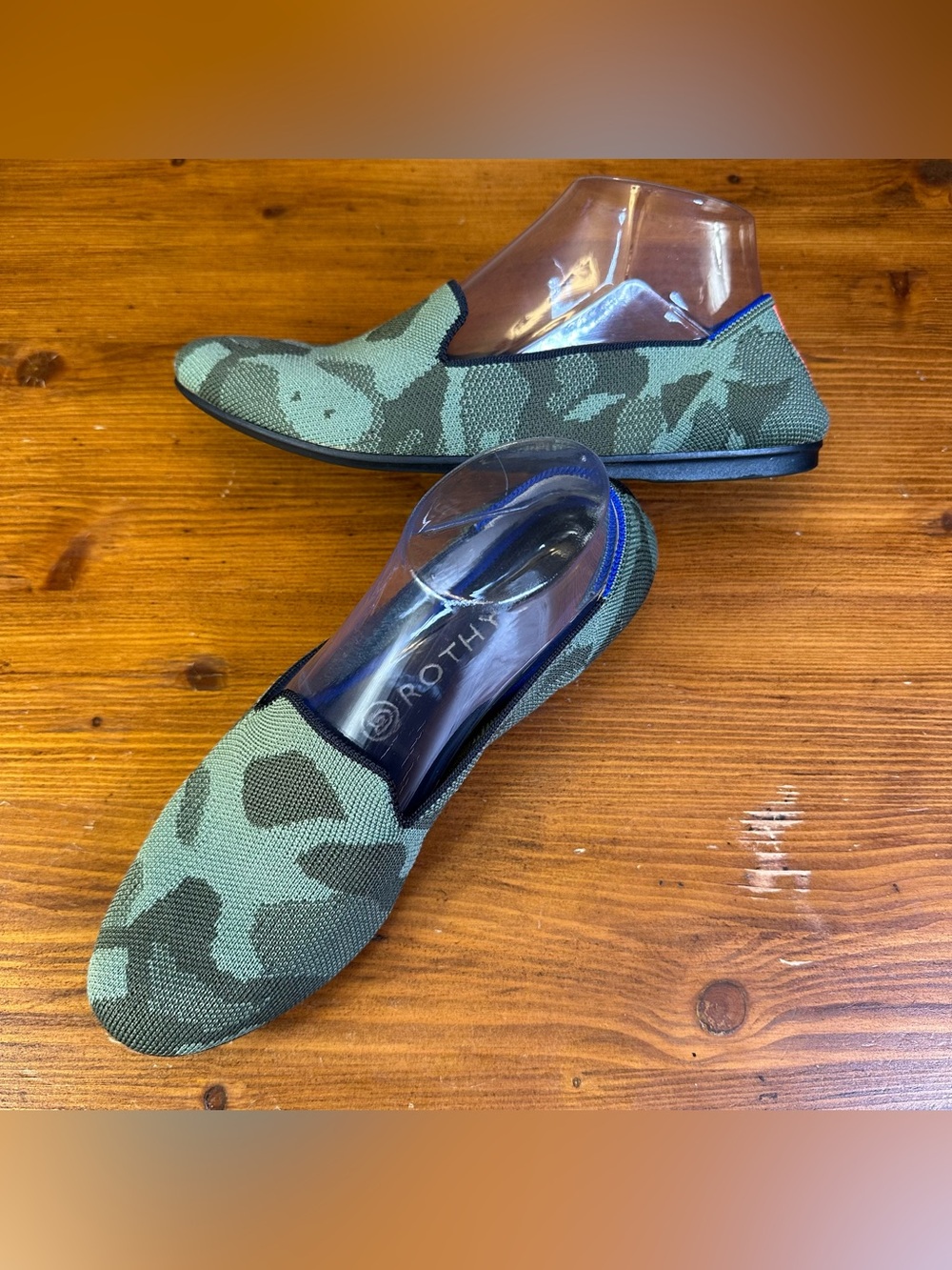 Rothy’s The Loafer/Flats/Slip-Ons Olive Camo Women’s Size 8.5